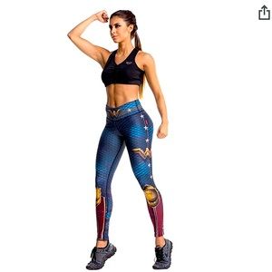 Wonder woman themed workout leggings!